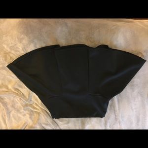 Black mini skirt